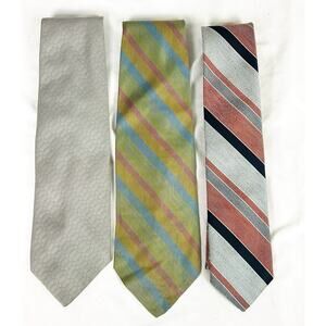 Vtg Lot of 3 Beau Brummel Men's Neckties 56-60”